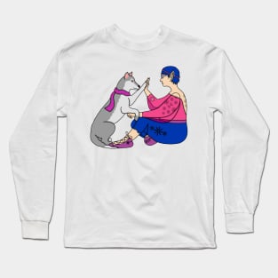 Bisexual LGBTQ+ Pride Elf Long Sleeve T-Shirt